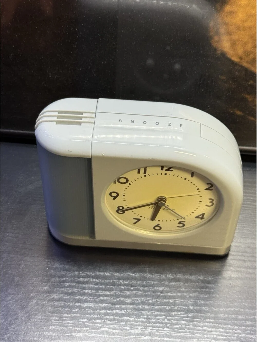 Westclox Big Ben Moon Beam 43000X Aqua Blue Alarm Clock USB Light Tested